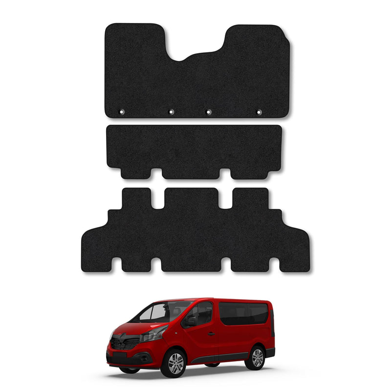 Renault Trafic 2014+ Carpet Carpet Floor Mats [factory Passenger model]