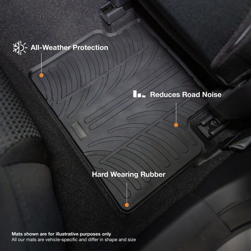 Jeep Wrangler SUV Rubber Car Mats (2017-)