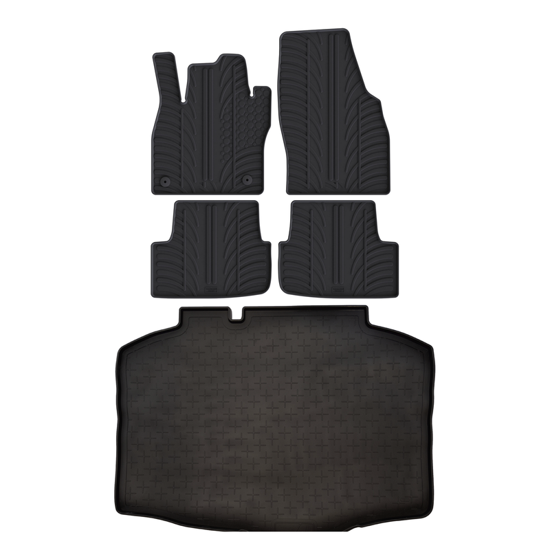 Seat Ibiza Rubber Boot Liner and Rubber Car Mats Bundle (2017-)