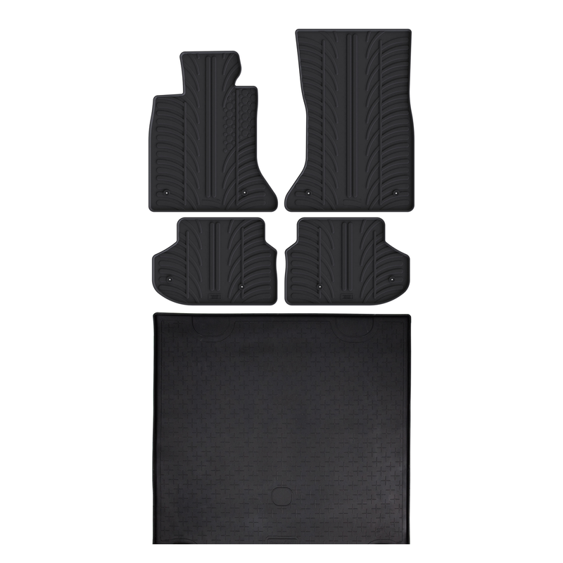 BMW 5 Series Rubber Boot Liner and Rubber Car Mats Bundle (2009-2017)