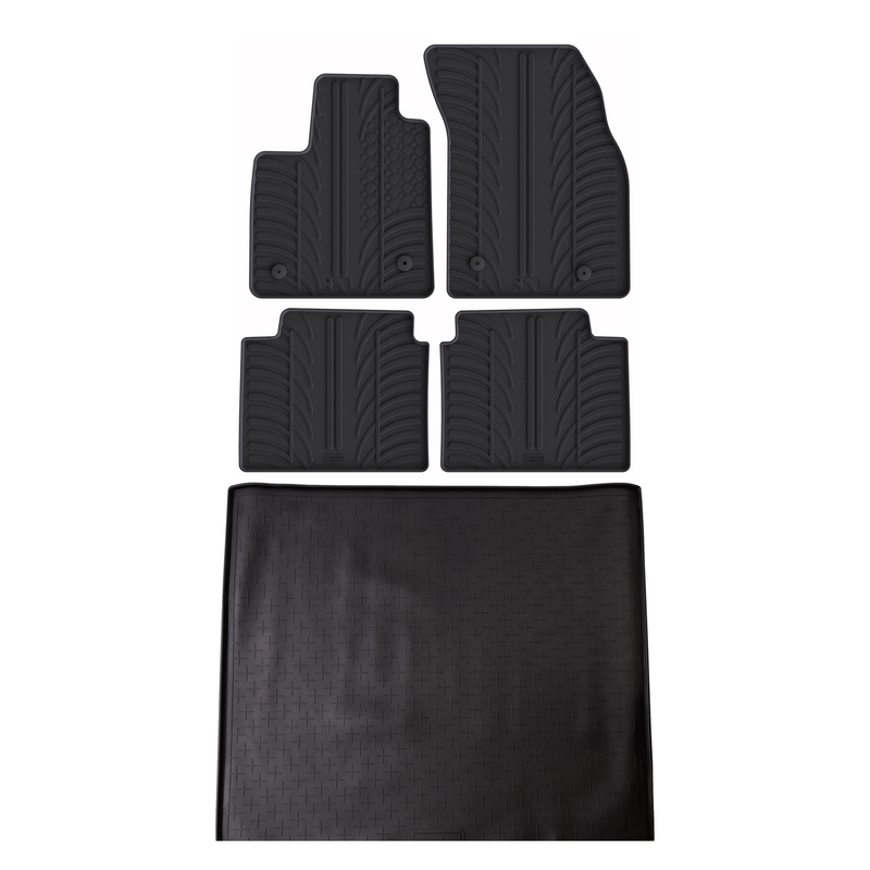 Pack tapis de coffre et tapis auto en caoutchouc pour Ford Focus (2015-2018)
