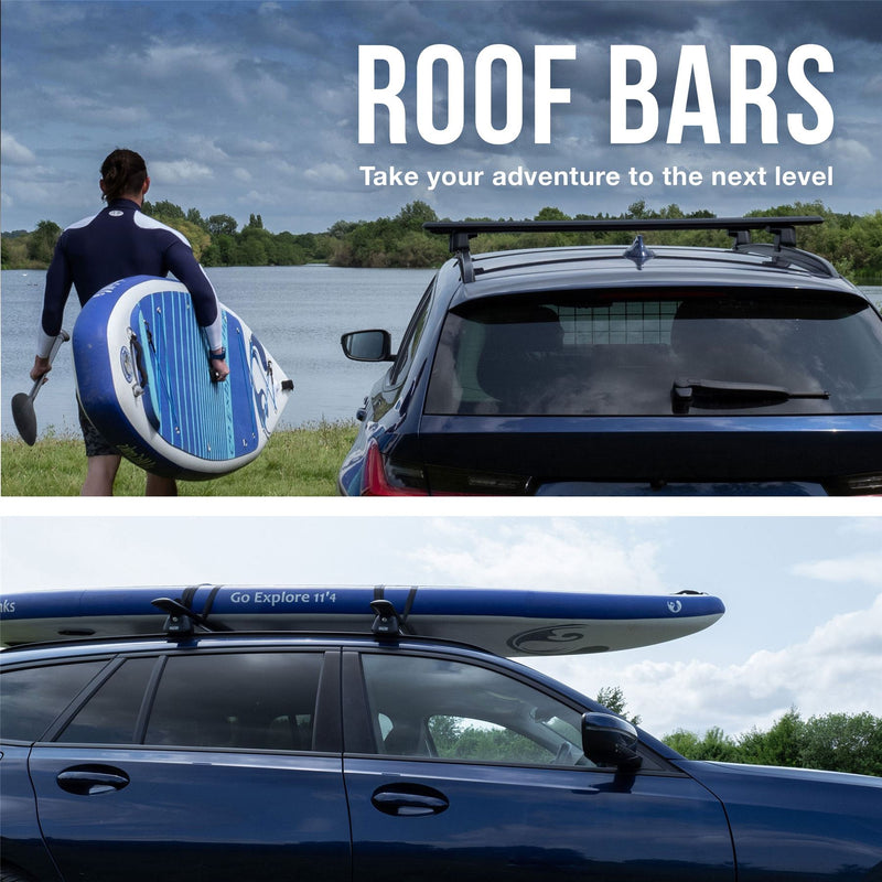 Fiat Panda Roof Bars (Flush Rail) 125cm (2011-2024)