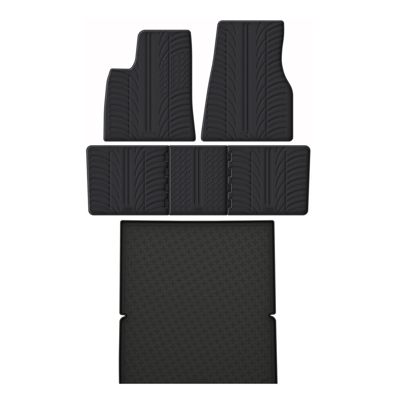 Pack tapis de coffre et tapis auto en caoutchouc pour Tesla Model S (2016-)