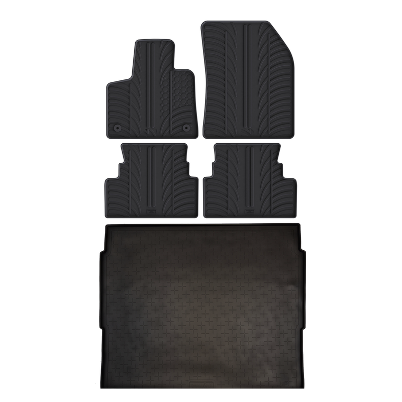 Pack tapis de coffre et tapis auto en caoutchouc pour Vauxhall Grandland X (2017-2024)