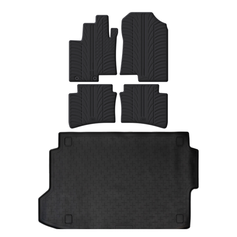 Hyundai Bayon Rubber Boot Liner and Rubber Car Mats Bundle (2021-)
