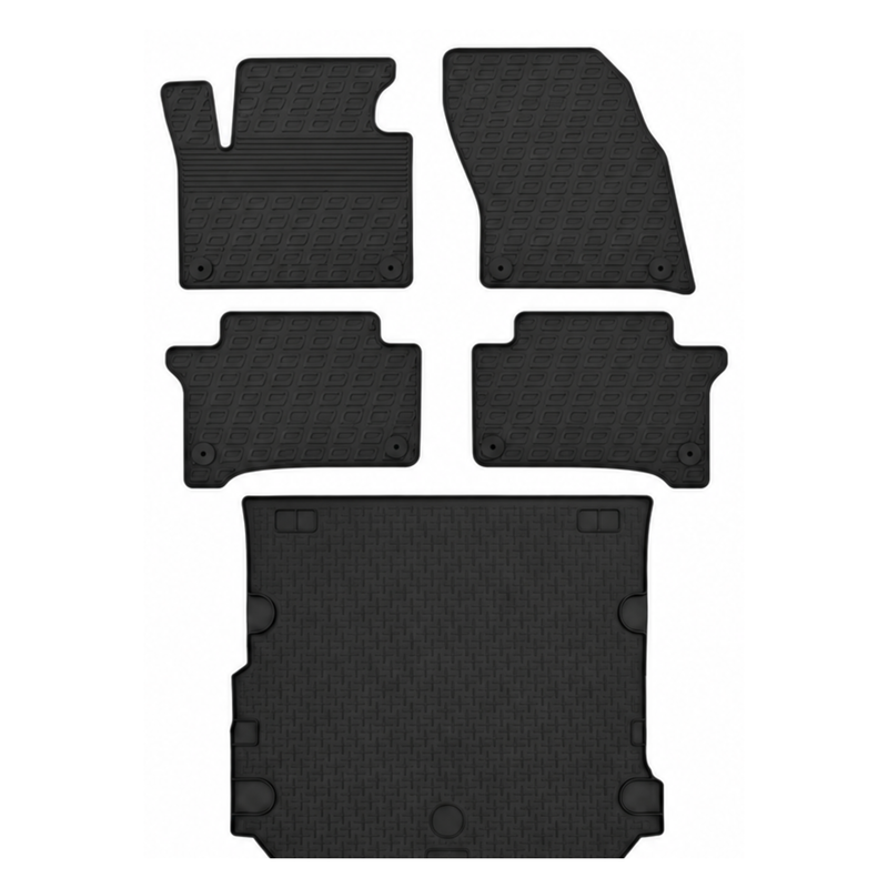 Pack tapis de coffre et tapis auto en caoutchouc pour VW Touareg (2010-2018)