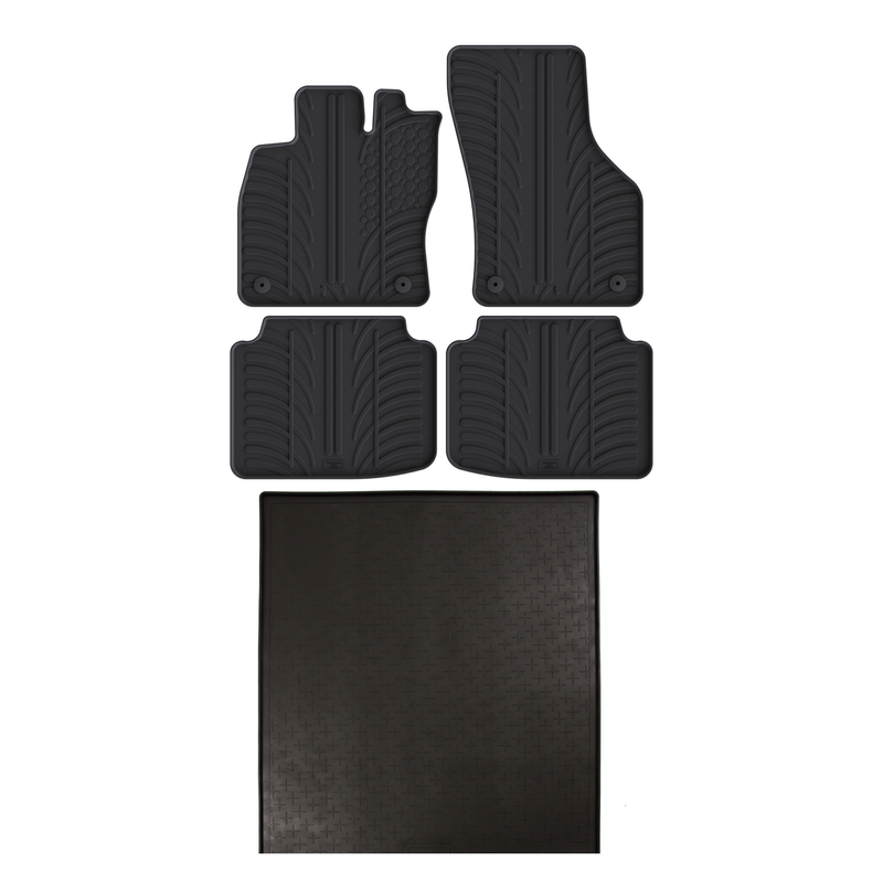 Skoda Superb Rubber Boot Liner and Rubber Car Mats Bundle (2015-2024)