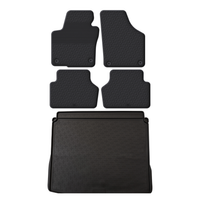 VW Tiguan Rubber Boot Liner and Rubber Car Mats Bundle (2008-2016)