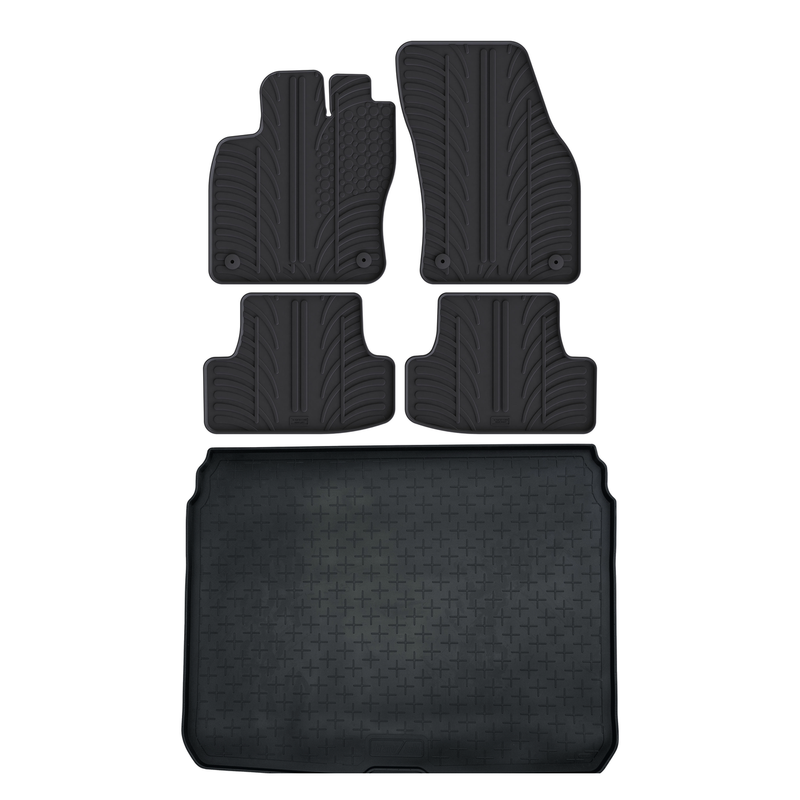 Pack tapis de coffre et tapis auto en caoutchouc pour Audi Q2 (2017-2026)
