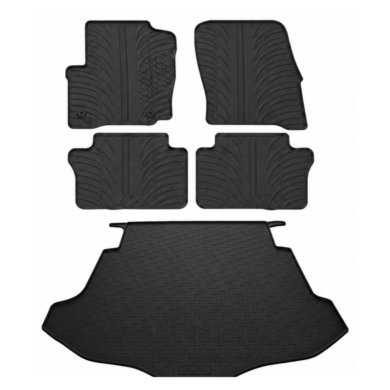 Pack tapis de coffre et tapis auto en caoutchouc pour Ford Mondeo (2010-2014)