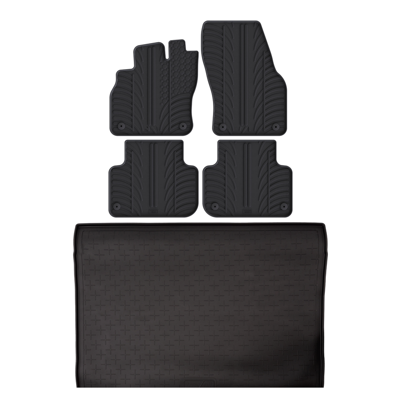 Pack tapis de coffre et tapis auto en caoutchouc pour Audi Q3 (2018-2025)
