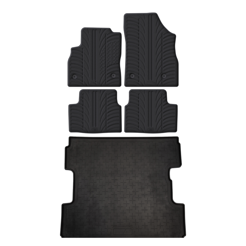 Pack tapis de coffre et tapis auto en caoutchouc pour Vauxhall Astra (2015-2022)
