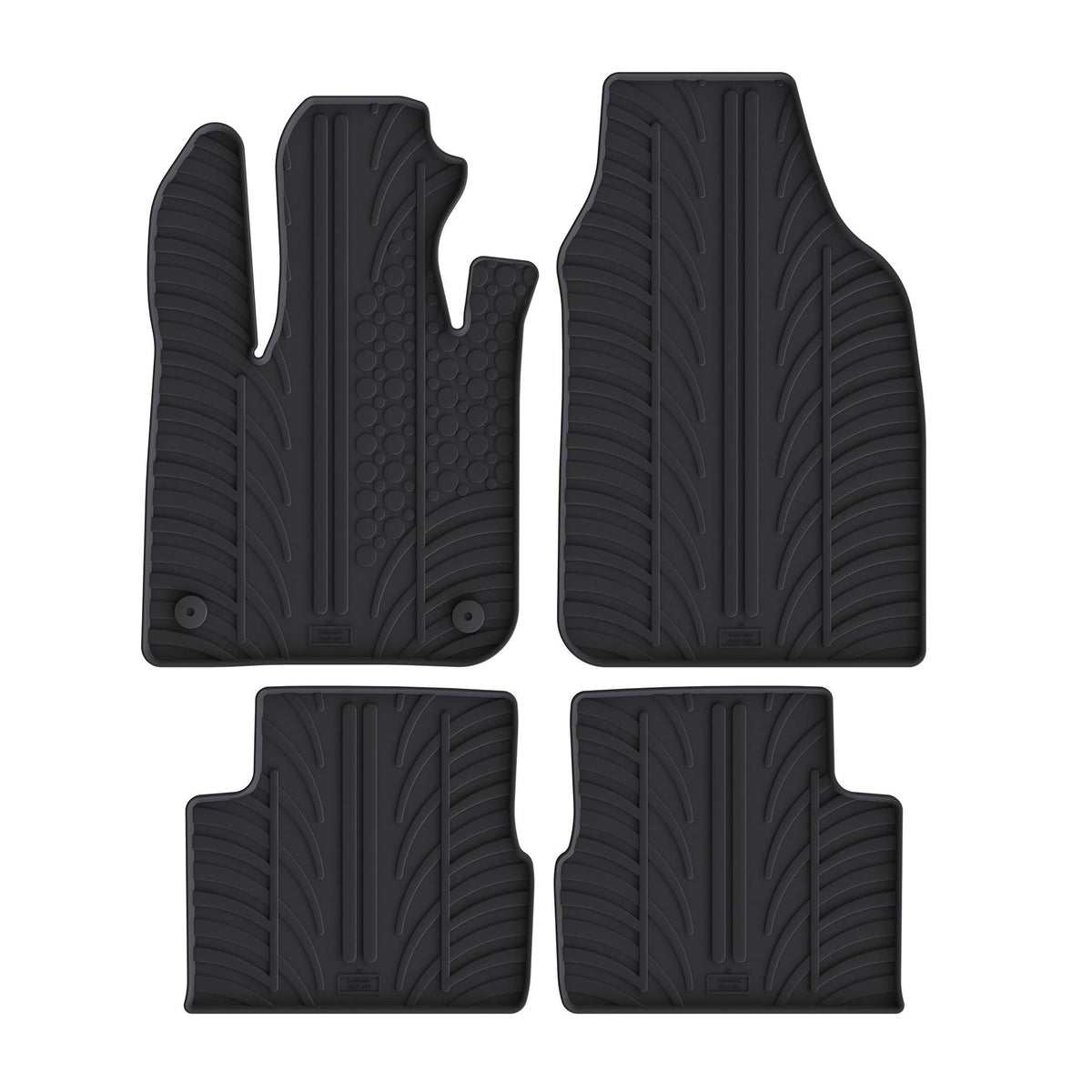 Fiat 500e Hatchback Rubber Car Mats (2020-)