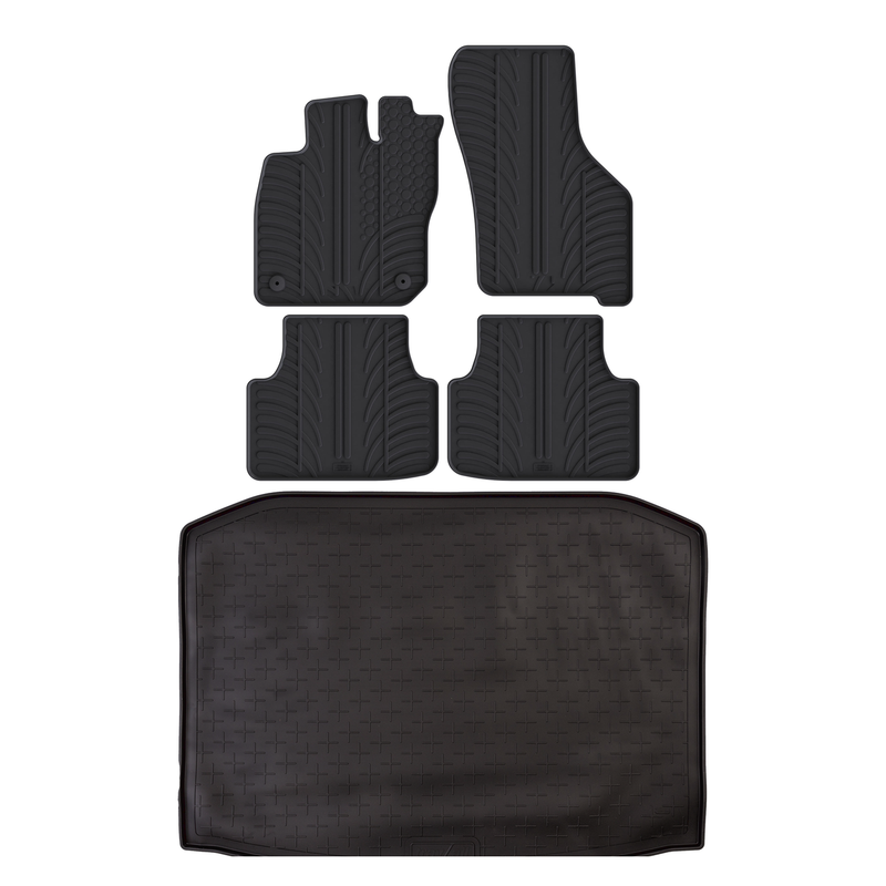 Cupra Leon Rubber Boot Liner and Rubber Car Mats Bundle (2020-)