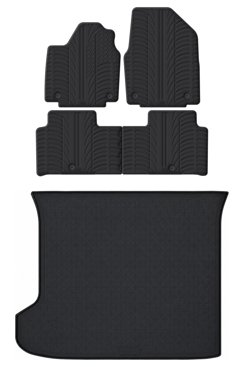 Pack tapis de coffre et tapis auto en caoutchouc pour Kia EV6 (2021-)