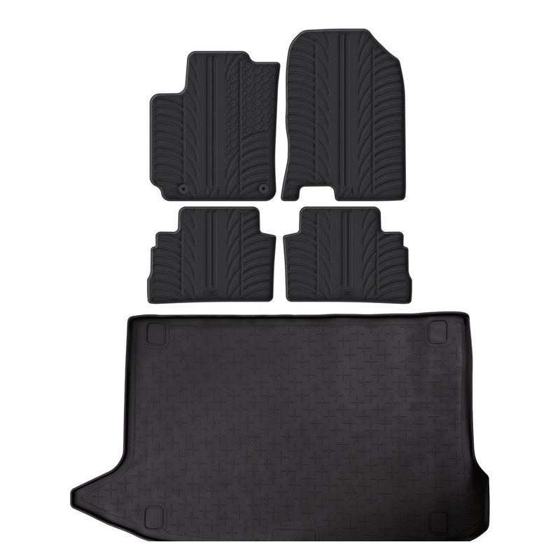 Pack tapis de coffre et tapis auto en caoutchouc pour Hyundai Kona (2017-2023)