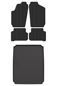 VW Polo Rubber Boot Liner and Rubber Car Mats Bundle (2009-2017)