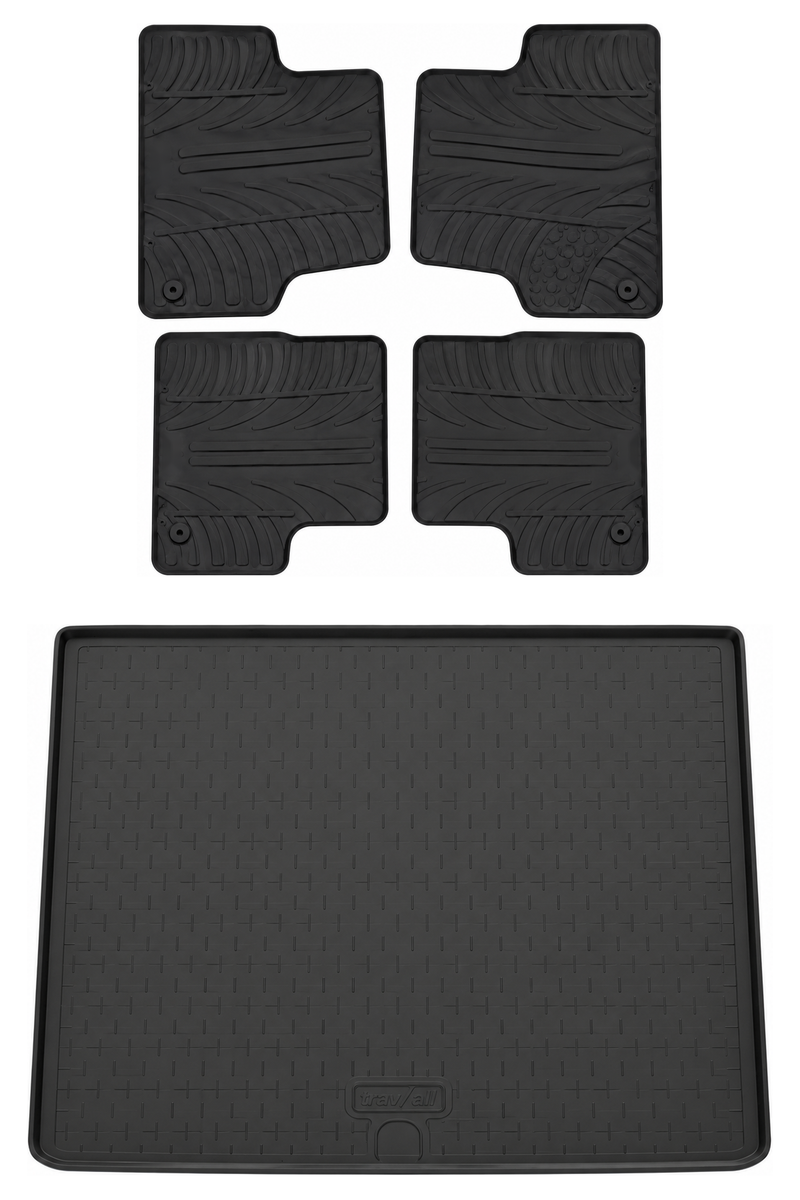 Set aus Gummi-Kofferraumwanne und Gummi-Autofußmatten für Vauxhall Astra (2010-2015)