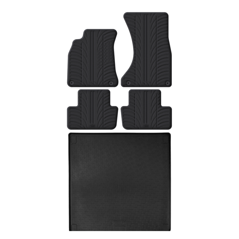 Audi A4 Rubber Boot Liner and Rubber Car Mats Bundle (2008-2016)